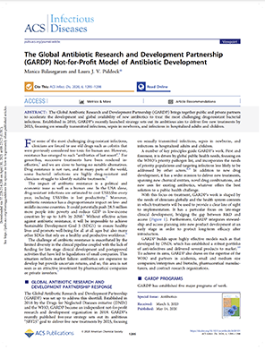 The Global Antibiotic Research and Development Partnership (GARDP) Not-For-Profit Model of Antibiotic Development