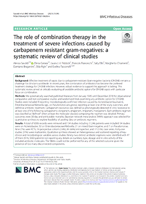 The role of combination therapy in the treatment of severe infections caused by carbapenem resistant Gram-negatives: a systematic review of clinical studies