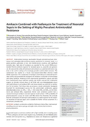 Amikacin Combined with Fosfomycin for Treatment of Neonatal Sepsis in the Setting of Highly Prevalent Antimicrobial Resistance