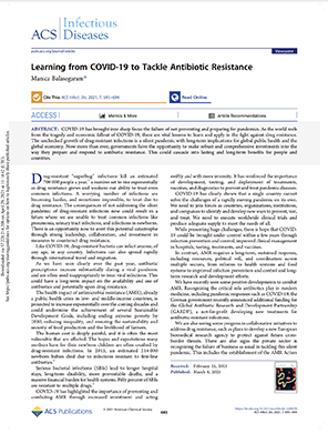 Learning from COVID-19 to Tackle Antibiotic Resistance
