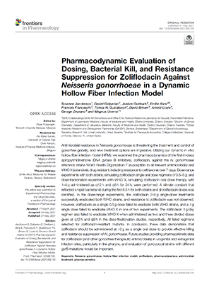 Pharmacodynamic Evaluation of Dosing, Bacterial Kill, and Resistance Suppression for Zoliflodacin Against Neisseria gonorrhoeae in a Dynamic Hollow Fiber Infection Model